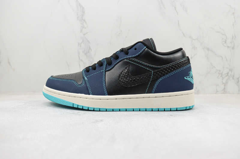 AIR JORDAN 1 LOW x BLACK BLUE [MASCULINO/FEMININO]