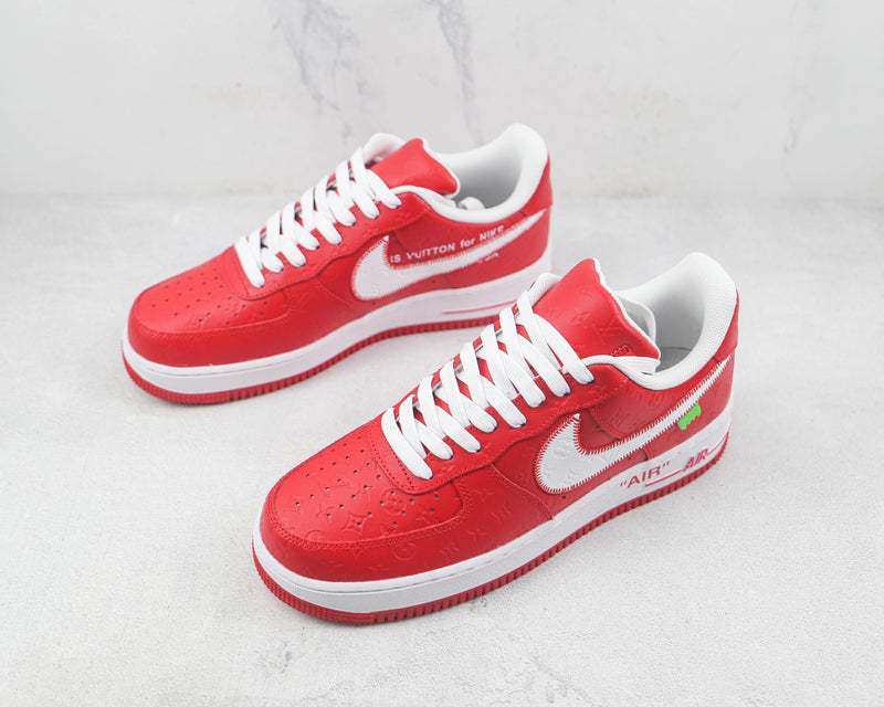 AIR FORCE 1 x LOUIS VUITTON  ''RED'' [MASCULINO/FEMININO]