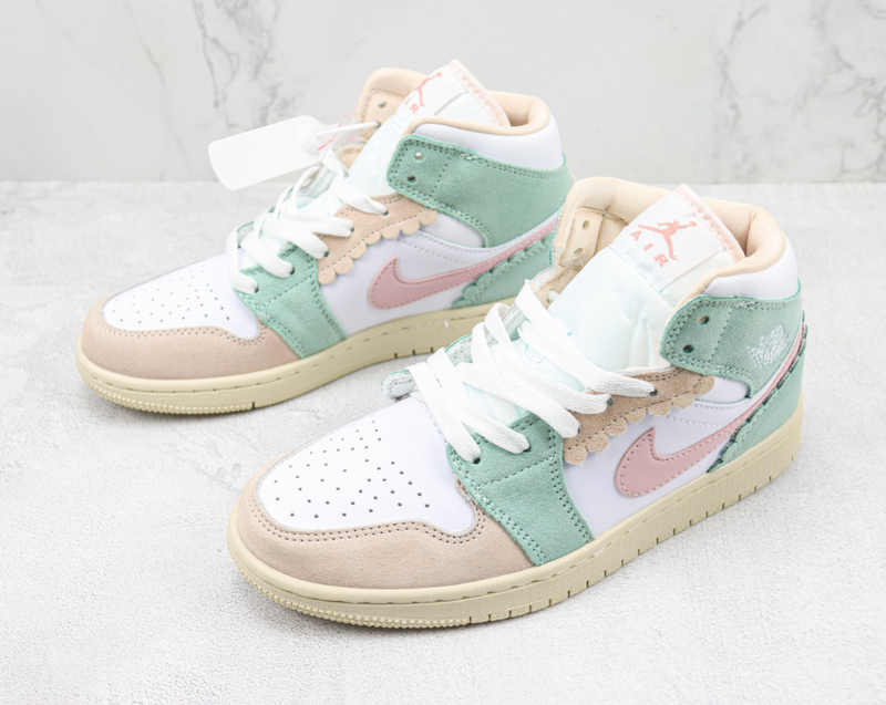 AIR JORDAN 1 MID x PINK OXFORD [MASCULINO/FEMININO]