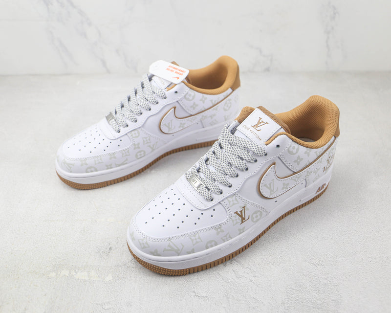 [C10] AF1 x LOUIS VUITTON ''WHITE BEIGE SILVER''