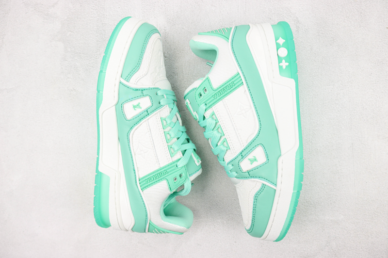 LOUIS VUITTON x TRAINER ''WHITE GREEN''