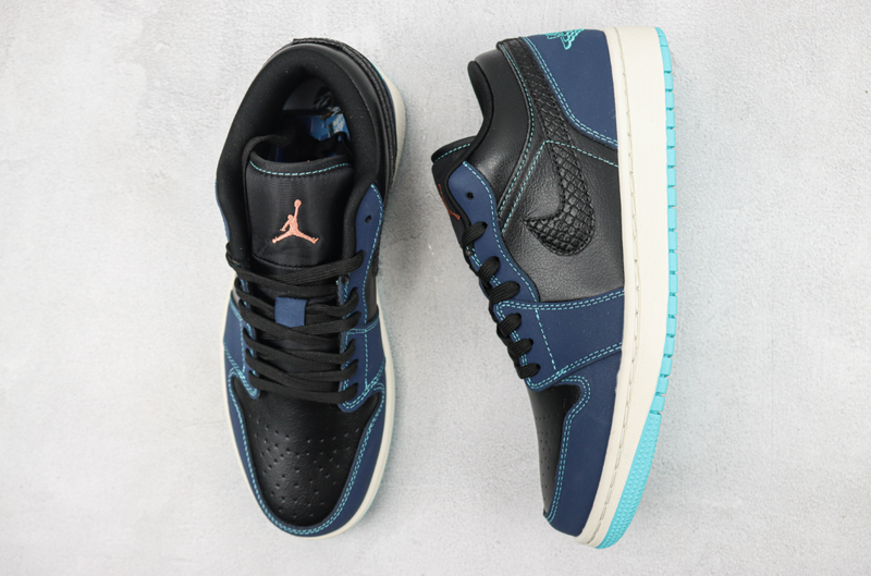 AIR JORDAN 1 LOW x BLACK BLUE [MASCULINO/FEMININO]