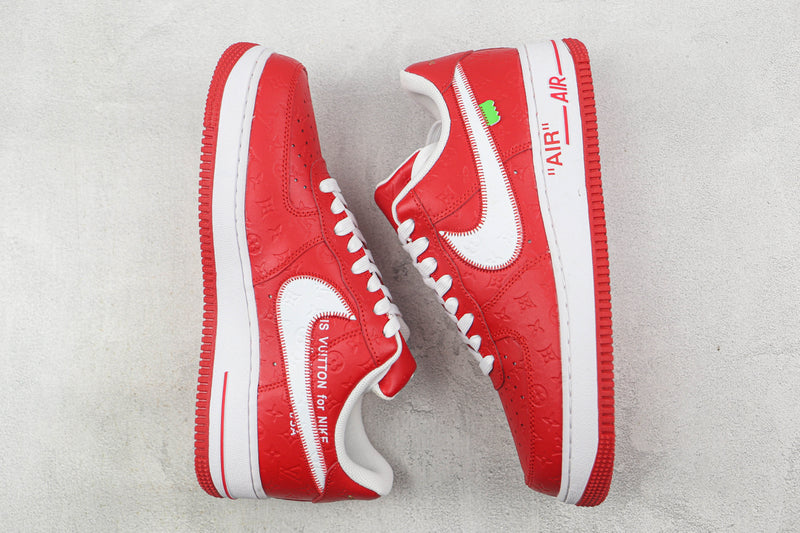 AIR FORCE 1 x LOUIS VUITTON  ''RED'' [MASCULINO/FEMININO]