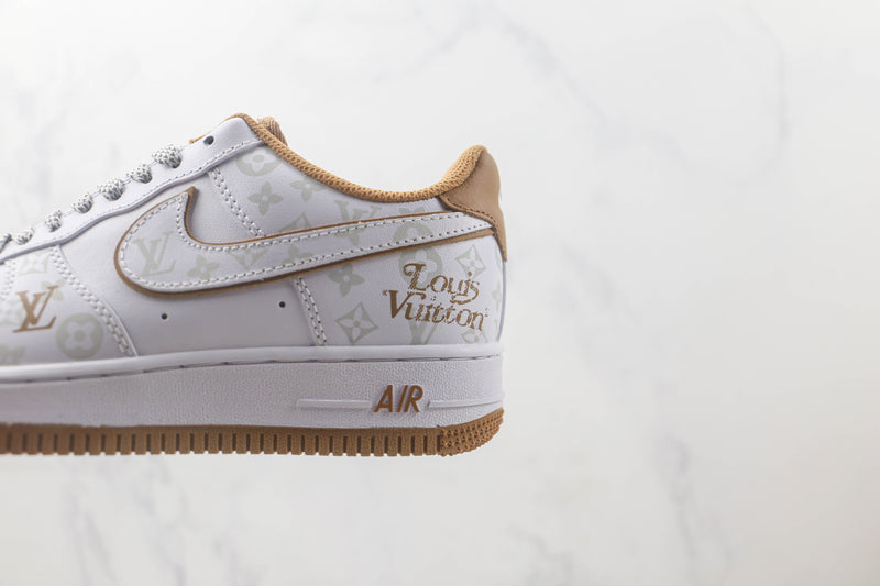 [C10] AF1 x LOUIS VUITTON ''WHITE BEIGE SILVER''