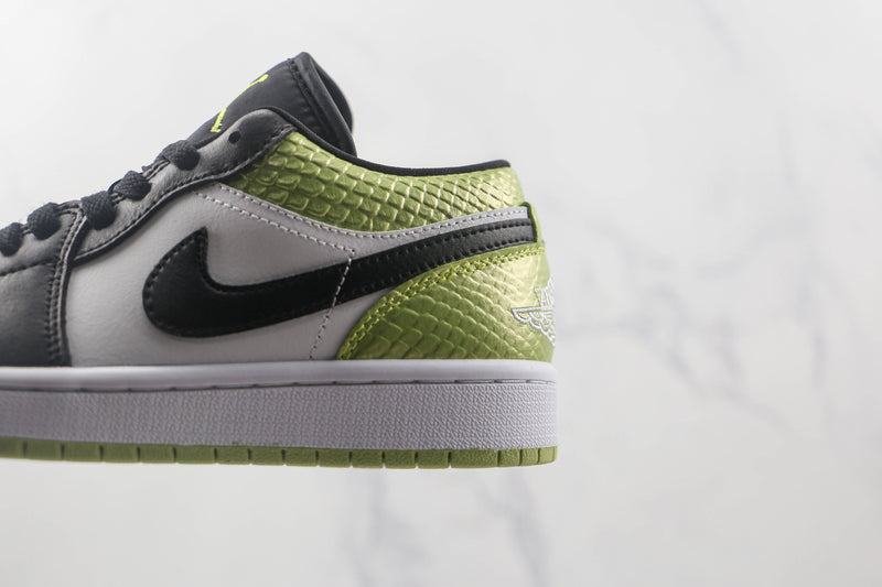 AIR JORDAN 1 LOW x VIVID GREEN SNAKESKIN