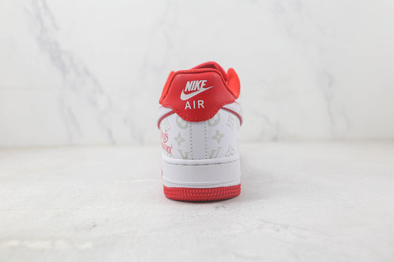 AIR FORCE 1 x LOUIS VUITTON ''WHITE RED SILVER'' [MASCULINO/FEMININO]