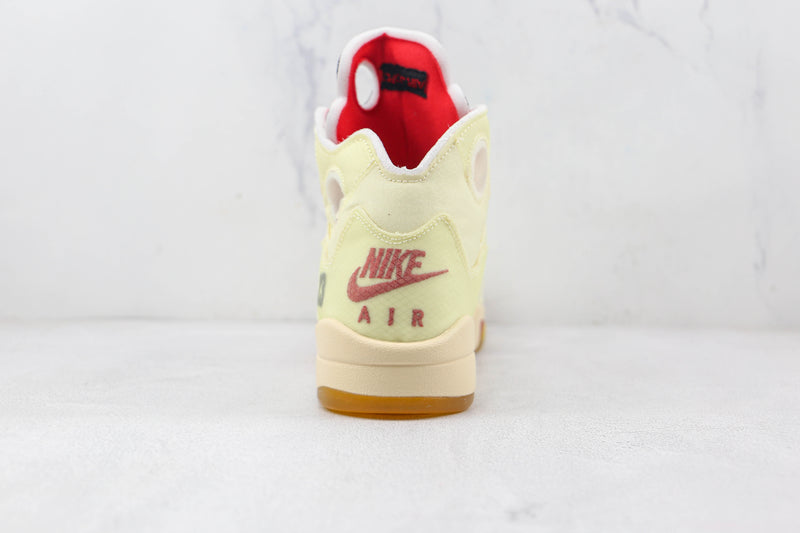 OFF-WHITE x AIR JORDAN 5 'SAIL' [MASCULINO/FEMININO]