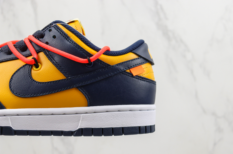 DUNK LOW x OFF-WHITE ''UNIVERSITY GOLD MIDNIGHT NAVY'' [MASCULINO/FEMININO]