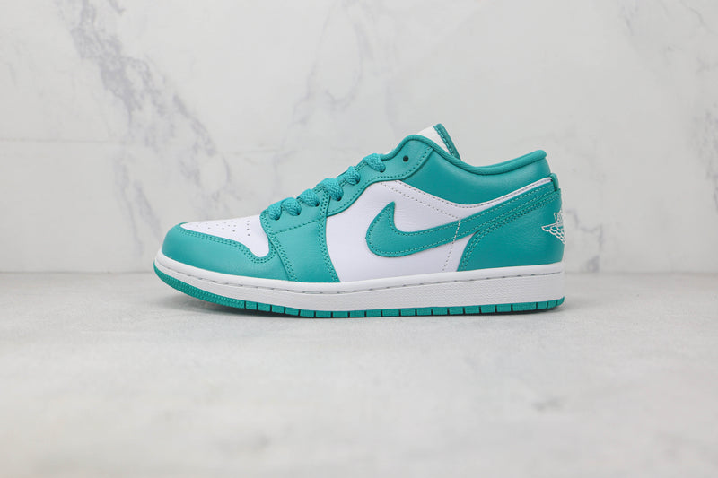 AIR JORDAN 1 LOW x WHITE TURQUIOSE EMERALD [MASCULINO/FEMININO]