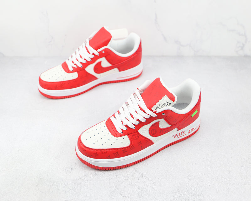 AIR FORCE 1 x LOUIS VUITTON  BY VIRGIL ''ABLOH WHITE RED'' [LV] - [MASCULINO/FEMININO]