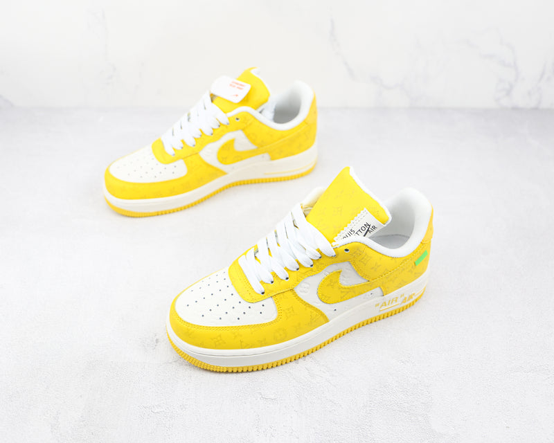 AIR FORCE 1 x LOUIS VUITTON  BY VIRGIL ''ABLOH WHITE YELLOW'' [LV] - [MASCULINO/FEMININO]