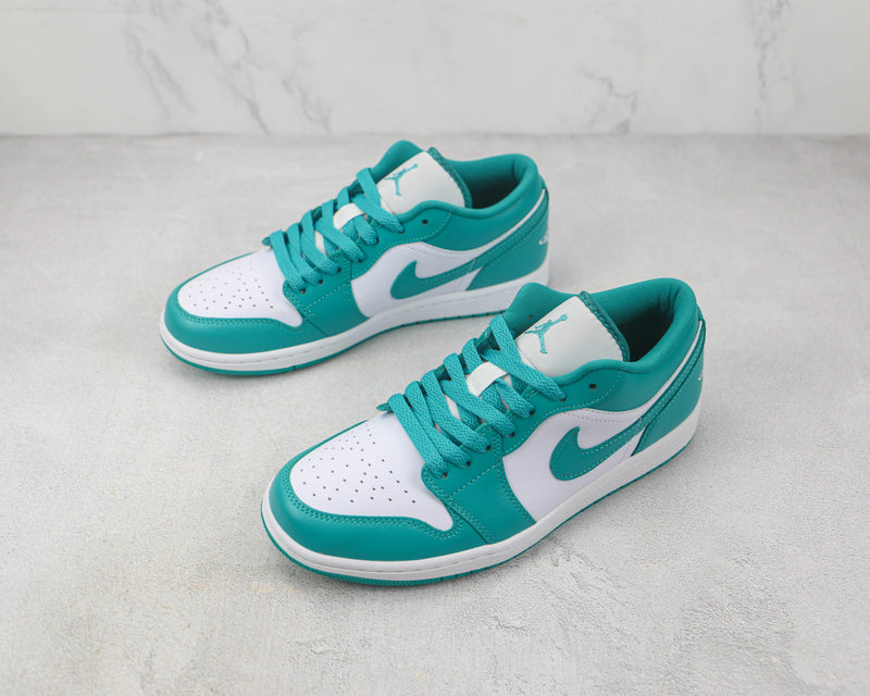 AIR JORDAN 1 LOW x WHITE TURQUIOSE EMERALD [MASCULINO/FEMININO]