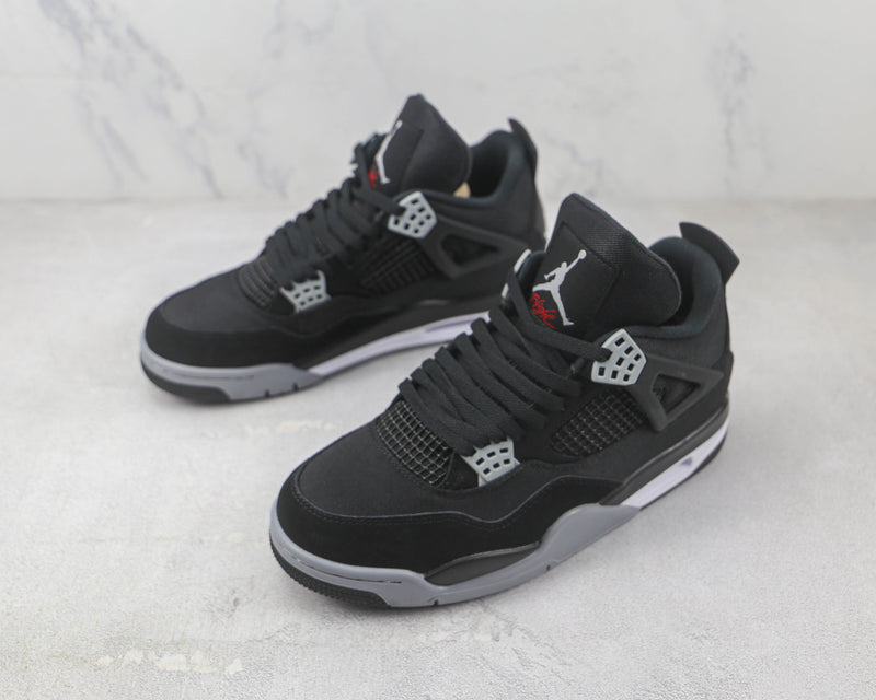 AIR JORDAN 4 x BLACK CANVAS [MASCULINO/FEMININO]