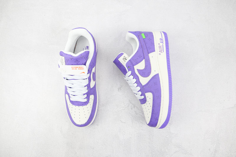 AIR FORCE 1 x LOUIS VUITTON  BY VIRGIL ''ABLOH WHITE PURPLE'' [LV] - [MASCULINO/FEMININO]