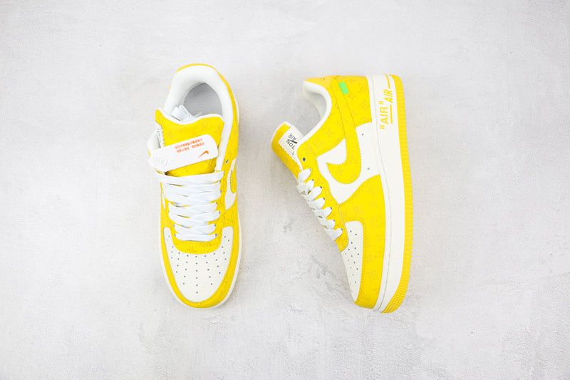 AIR FORCE 1 x LOUIS VUITTON  BY VIRGIL ''ABLOH WHITE YELLOW'' [LV] - [MASCULINO/FEMININO]