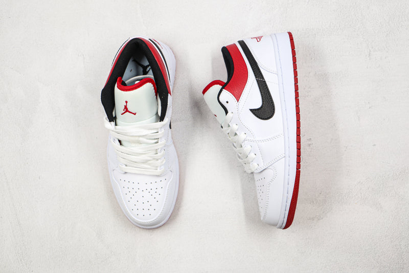 AIR JORDAN 1 LOW x UNIVERSITY RED BLACK [MASCULINO/FEMININO]