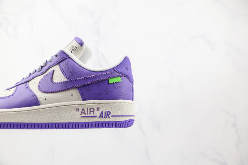 AIR FORCE 1 x LOUIS VUITTON  BY VIRGIL ''ABLOH WHITE PURPLE'' [LV] - [MASCULINO/FEMININO]