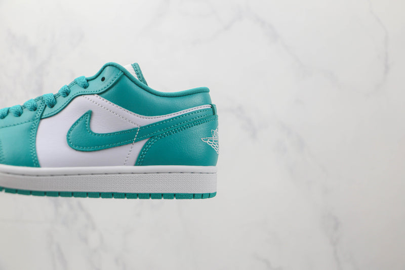 AIR JORDAN 1 LOW x WHITE TURQUIOSE EMERALD [MASCULINO/FEMININO]