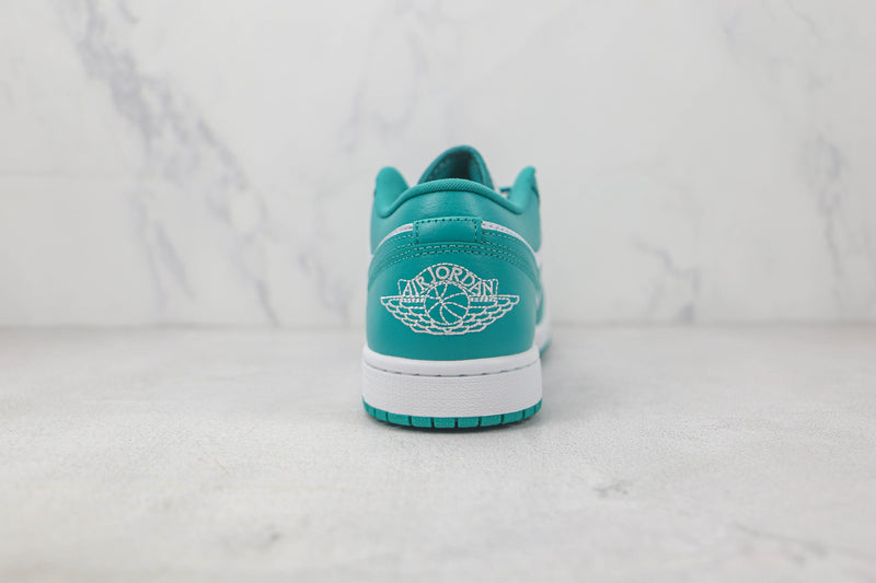 AIR JORDAN 1 LOW x WHITE TURQUIOSE EMERALD [MASCULINO/FEMININO]